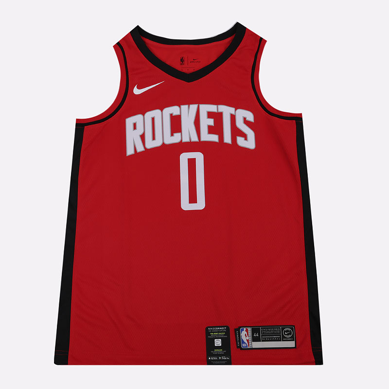мужская красная майка Nike Russell Westbrook Rockets Icon Edition NBA Swingman BV7992-662 - цена, описание, фото 1